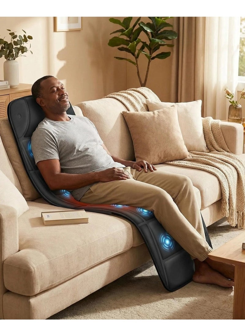 Y&D Portable Foldable Design Full Body Massage Mat Pad Heaing Vibrating Massage Chair Pad Auto Shut Off Back Massage Pad for Neck and Back Muscle Relaxation Full Body Massage with 10 Vibration and Motors 5 Massage Modes - Image 5